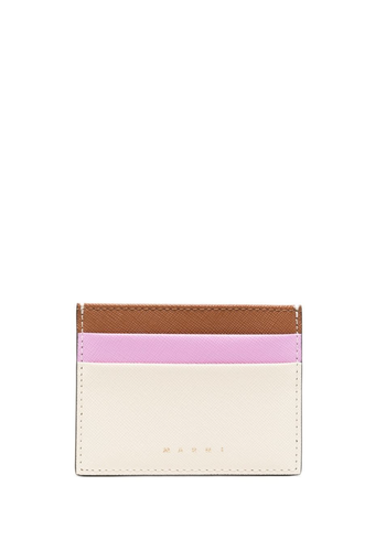 MARNI creditcard holder pink beige brown MARNI creditcard holder pink beige brown