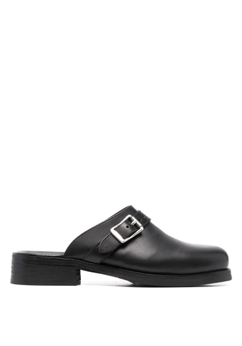 OUR LEGACY camion mule black leather OUR LEGACY camion mule black leather