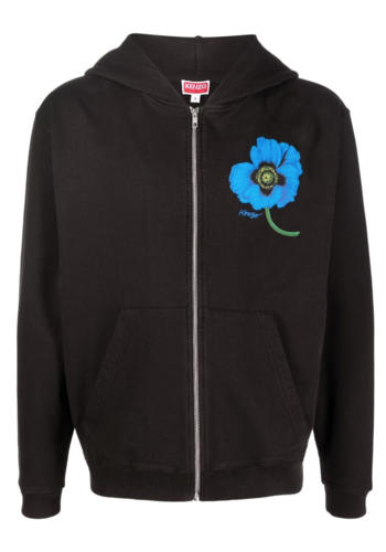 KENZO X NIGO poppy zip hoodie black KENZO X NIGO poppy zip hoodie black