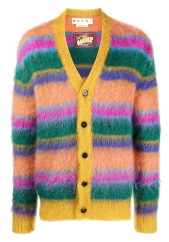 MARNI cardigan mohair multicolor MARNI cardigan mohair multicolor