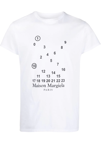 MAISON MARGIELA logo t-shirt white unisex MAISON MARGIELA logo t-shirt white unisex
