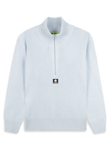 NEW AMSTERDAM SURFASSOCIATION half-zip knit light blue