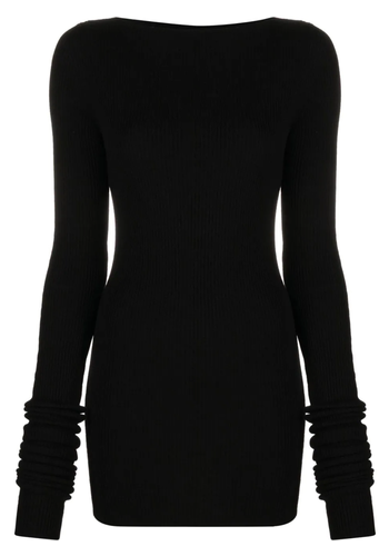 RICK OWENS maglia al top black RICK OWENS maglia al top black