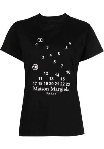 MAISON MARGIELA t-shirt logo black female MAISON MARGIELA t-shirt logo black female
