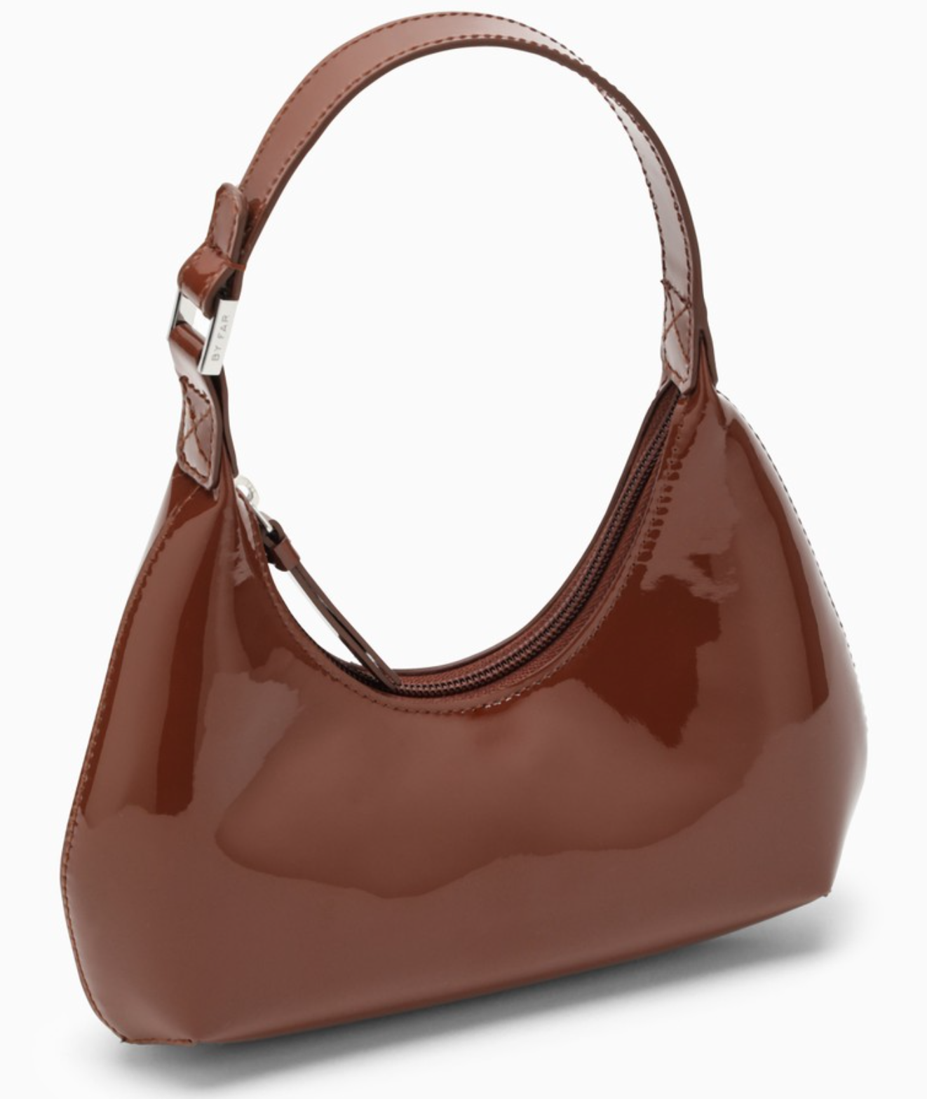 BY FAR Baby Amber Chocolate Patent Leather MEGUSTA