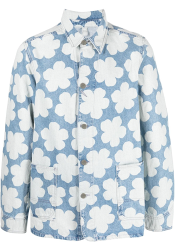 KENZO X NIGO hana dots printed workwear jacket KENZO X NIGO hana dots printed workwear jacket