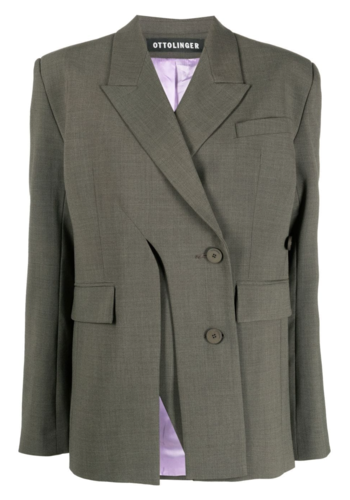 OTTOLINGER signature split blazer green melange OTTOLINGER signature split blazer green melange