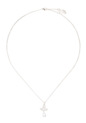 VIVIENNE WESTWOOD ismene drop pendant platinum VIVIENNE WESTWOOD ismene drop pendant platinum