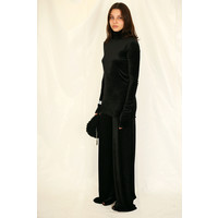 FARRAH PANTS BLACK VELVET