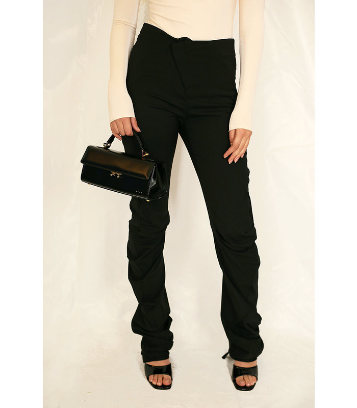 DRAPE SUIT TROUSERS BLACK