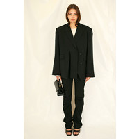 DRAPE SUIT TROUSERS BLACK