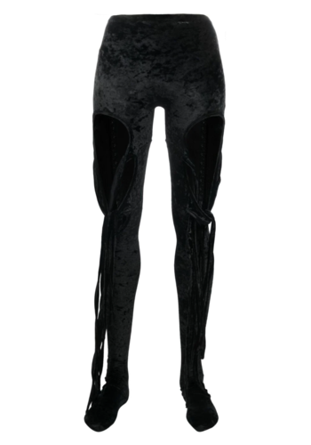 OTTOLINGER velvet tabi stockings black