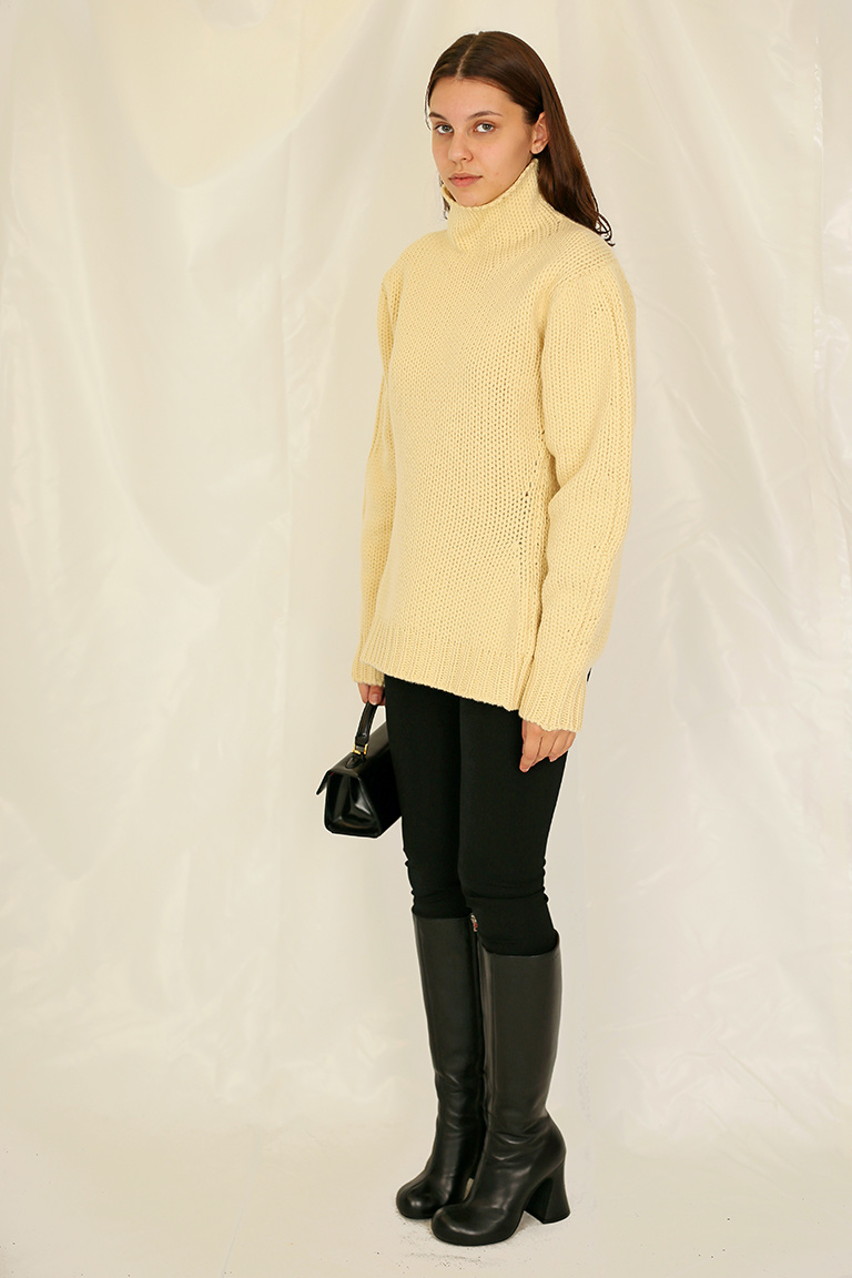 JIL SANDER SWEATER HN LS BANANA - MEGUSTA