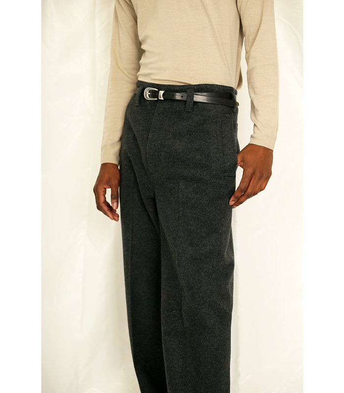 TAPERED PANTS GREY CHINE