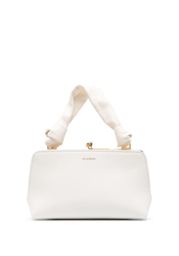 JIL SANDER goji mini knot bag snow white JIL SANDER goji mini knot bag snow white