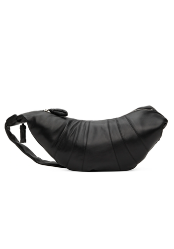 LEMAIRE large croissant bag leather black LEMAIRE large croissant bag leather black