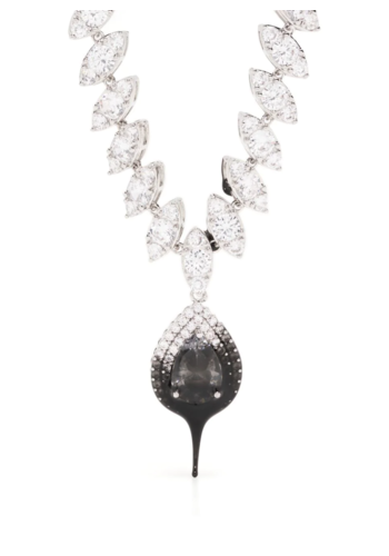 OTTOLINGER diamond dip necklace black OTTOLINGER diamond dip necklace black