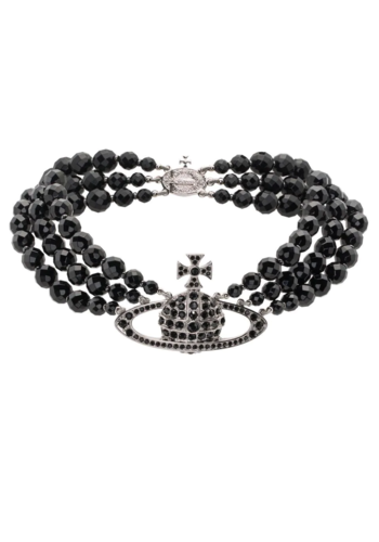 VIVIENNE WESTWOOD messaline 3 row choker VIVIENNE WESTWOOD messaline 3 row choker