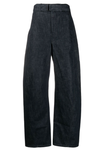 LEMAIRE twisted belted pants denim indigo LEMAIRE twisted belted pants denim indigo