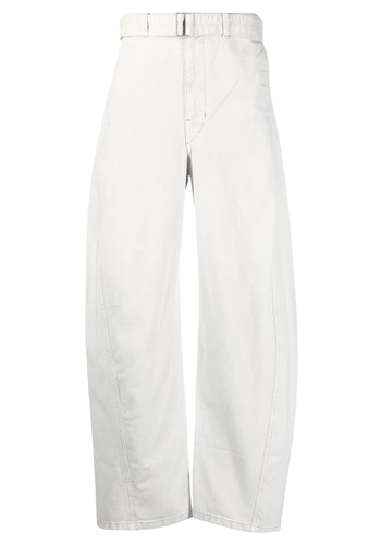 LEMAIRE twisted belted pants denim snow grey LEMAIRE twisted belted pants denim snow grey
