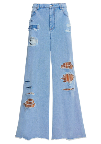 MARNI denim trousers illusion blue MARNI denim trousers illusion blue