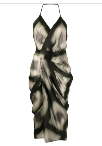 RICK OWENS laura dress black plaid RICK OWENS laura dress black plaid
