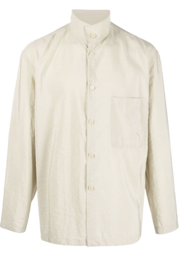 LEMAIRE stand collar shirt dusty mastic LEMAIRE stand collar shirt dusty mastic