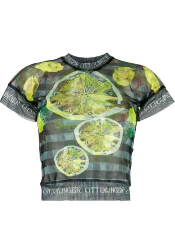 OTTOLINGER mesh t-shirt lemon print OTTOLINGER mesh t-shirt lemon print