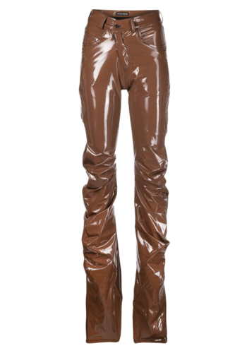 OTTOLINGER drape pleather pants chestnut OTTOLINGER drape pleather pants chestnut