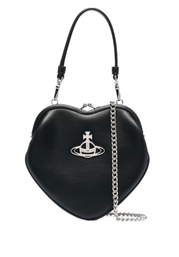 VIVIENNE WESTWOOD belle heart frame purse black VIVIENNE WESTWOOD belle heart frame purse black