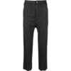 VIVIENNE WESTWOOD CROPPED CRUISE TROUSERS  BLACK