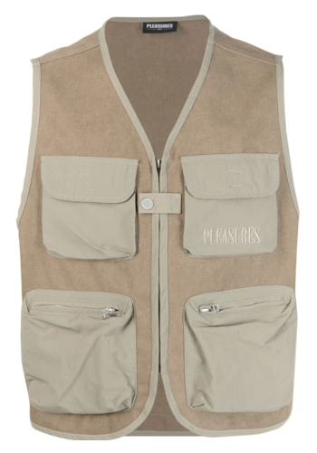 PLEASURES beagle hunting vest khaki PLEASURES beagle hunting vest khaki