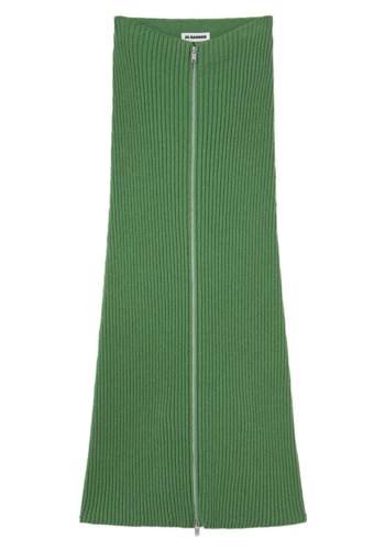 JIL SANDER knitted skirt green JIL SANDER knitted skirt green