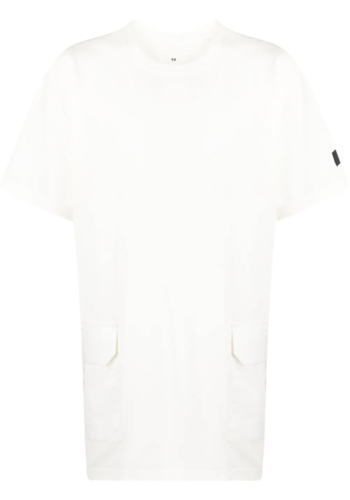 Y-3 pocket ss tee off white