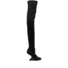 RICK OWENS LILIES CANTILEVER 11 THIGH KNEE BOOT - BLACK NEO
