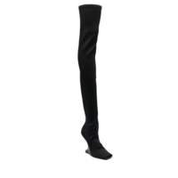 CANTILEVER 11 THIGH KNEE BOOT - BLACK NEO