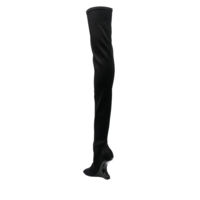 CANTILEVER 11 THIGH KNEE BOOT - BLACK NEO