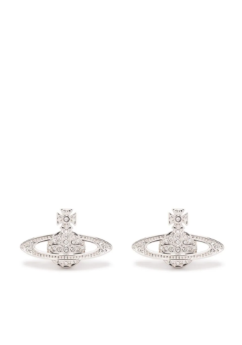 VIVIENNE WESTWOOD mini bas relief earrings platinum VIVIENNE WESTWOOD mini bas relief earrings platinum