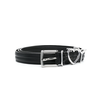 Y/PROJECT WIRE Y HEART BELT 25 MM BLACK/SILVER