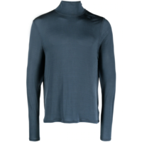 BEND TURTLENECK Deep Blue Tricot Ripstop