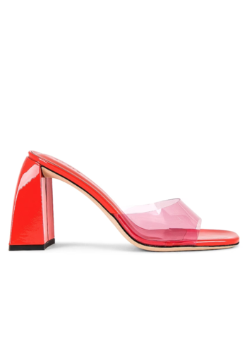 BY FAR michelle lipstick flame pu patent leather
