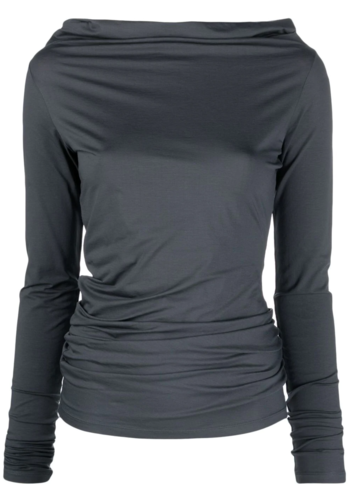 LEMAIRE bare shoulder second skin top zinc LEMAIRE bare shoulder second skin top zinc