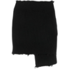 MM6 MAISON MARGIELA asymmetric knitted side zip skirt