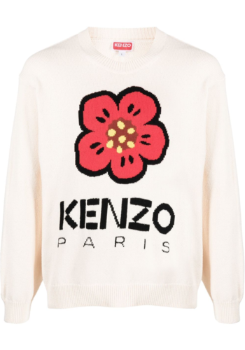 KENZO X NIGO flower jumper summer cotton off white