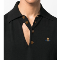 RIPPED POLO BLACK