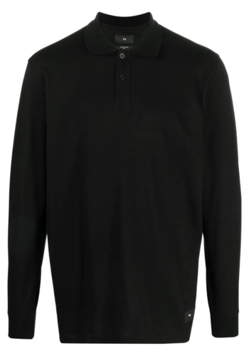 Y-3 ls polo shirt black Y-3 ls polo shirt black