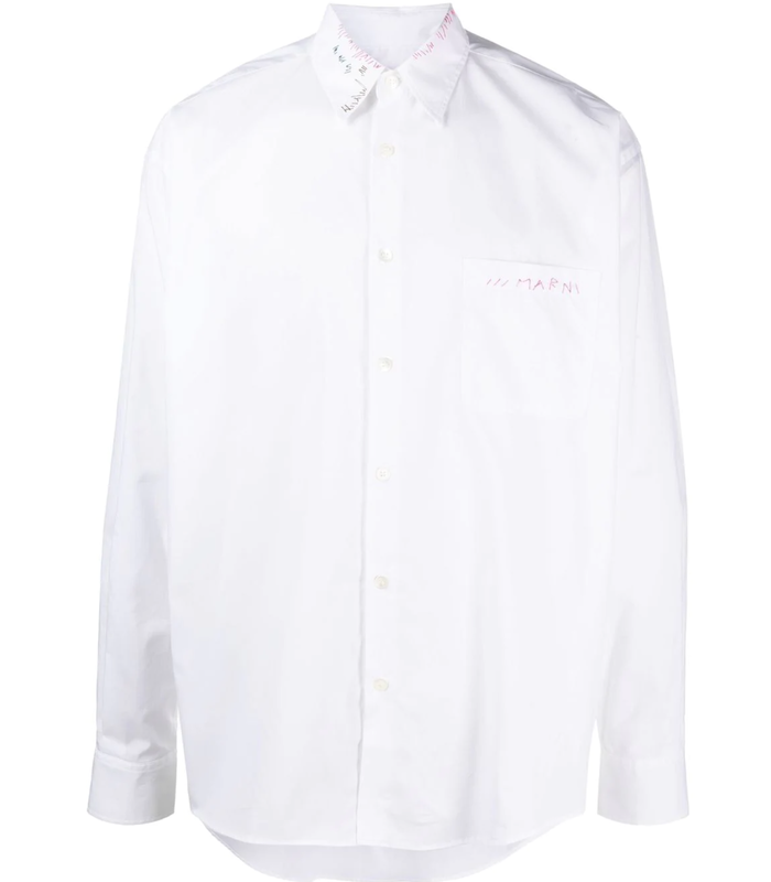 LILY WHITE EMBROIDED SHIRT