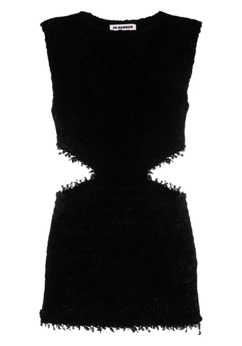 JIL SANDER cut-out dress black JIL SANDER cut-out dress black