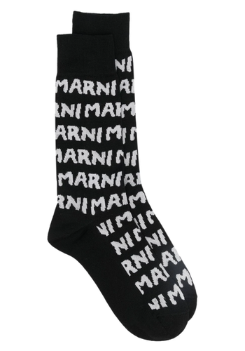 MARNI logo socks black