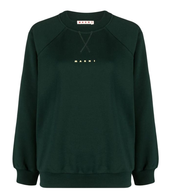 SMALL LOGO SWEATSHIRT SPHERICAL GREEN